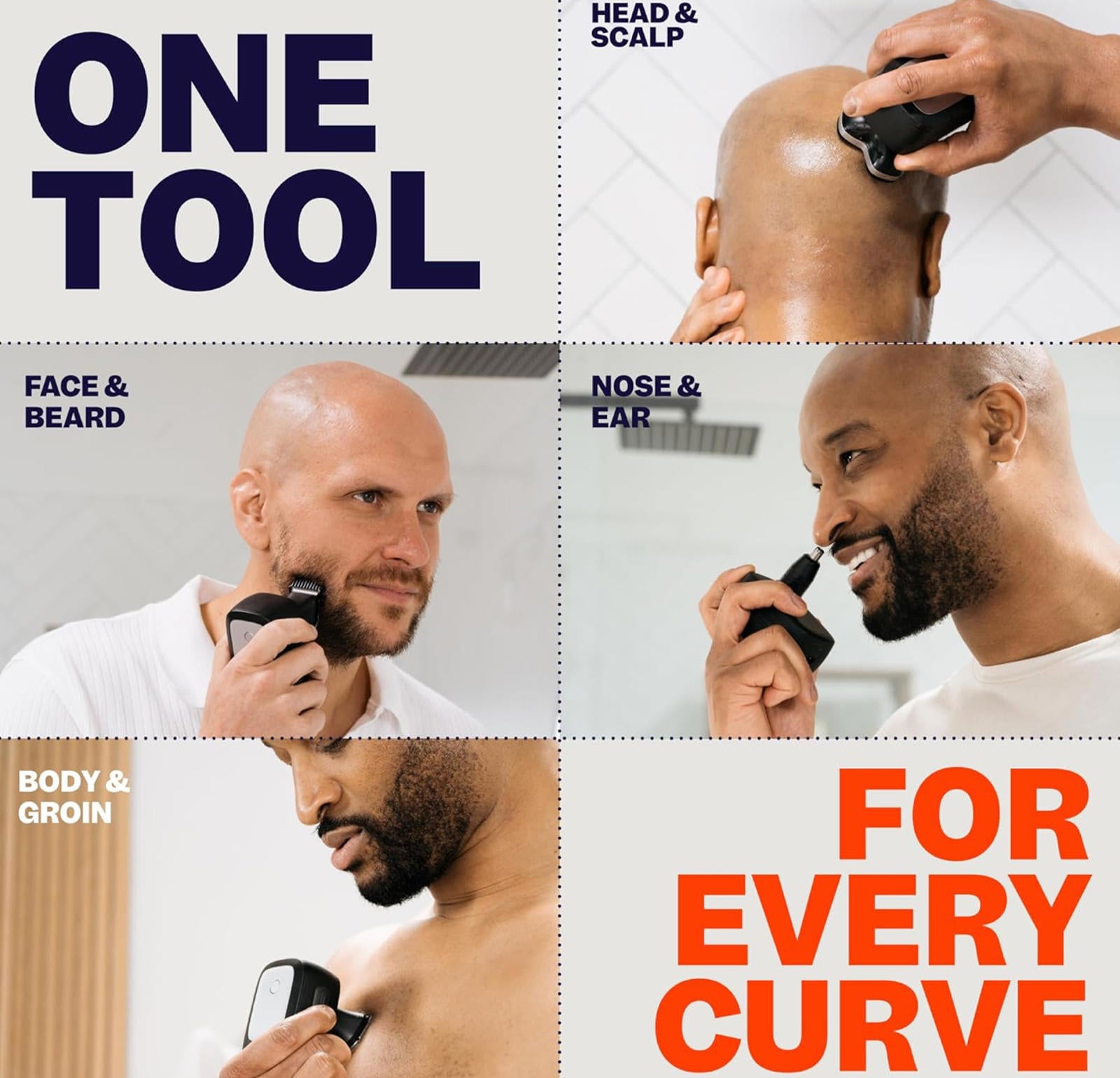 (MSRP $89.95) Freebird FlexSeries Pro Head & Body Shaver – Wet/Dry, Rechargeable