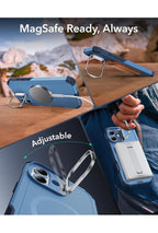 (open box) ESR iPhone 16 Blue Case with Stand, 23FT Military-Grade Protection