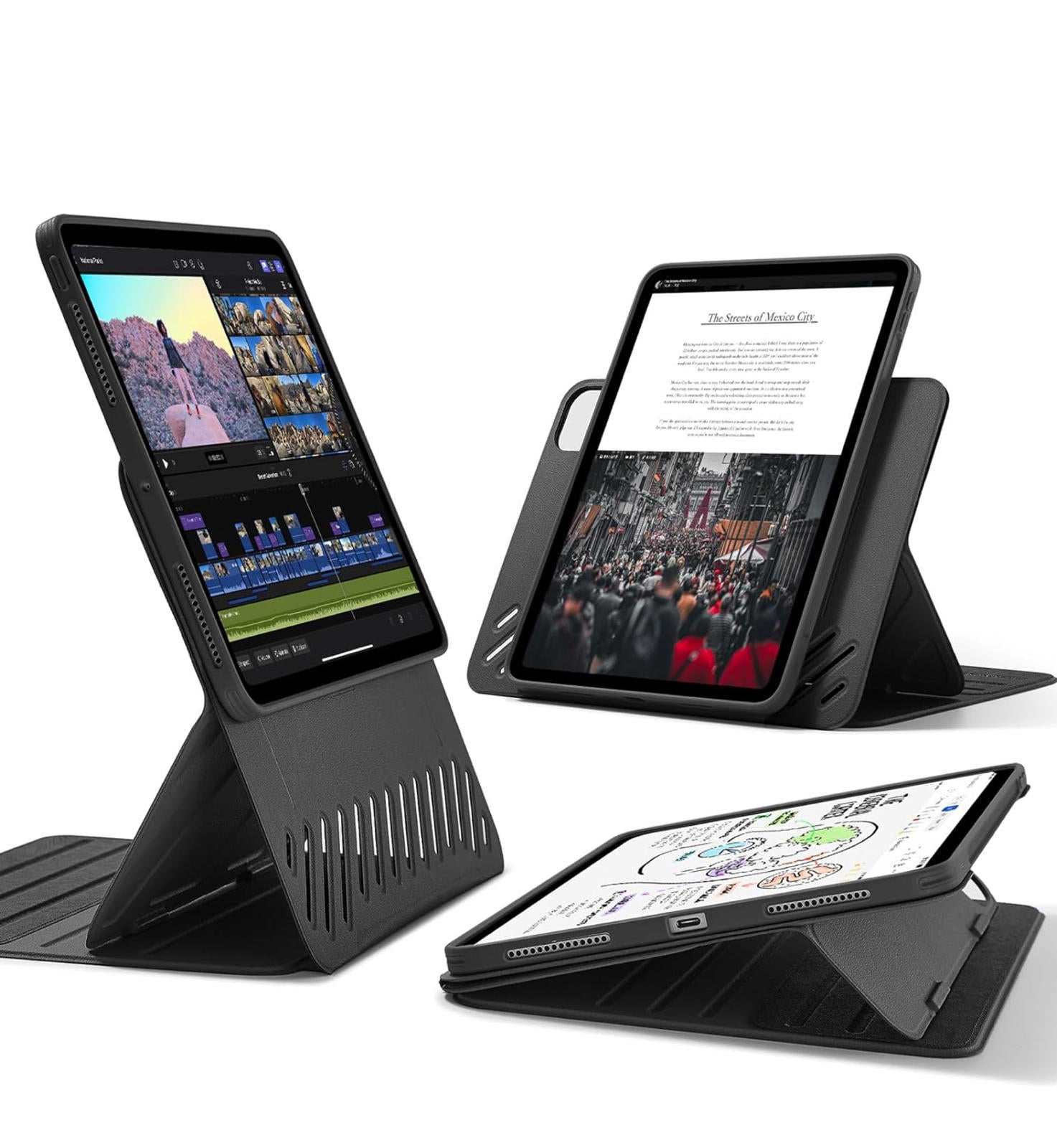 (MSRP $49.99) ESR Rotating iPad Pro 11” Case with Mag Cover & Multi-Angle Stand