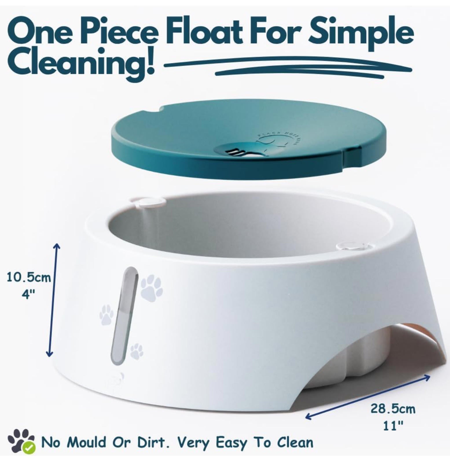 (MSRP $31.99) BARKING&MAD 2.1L No-Spill Dog Water Bowl