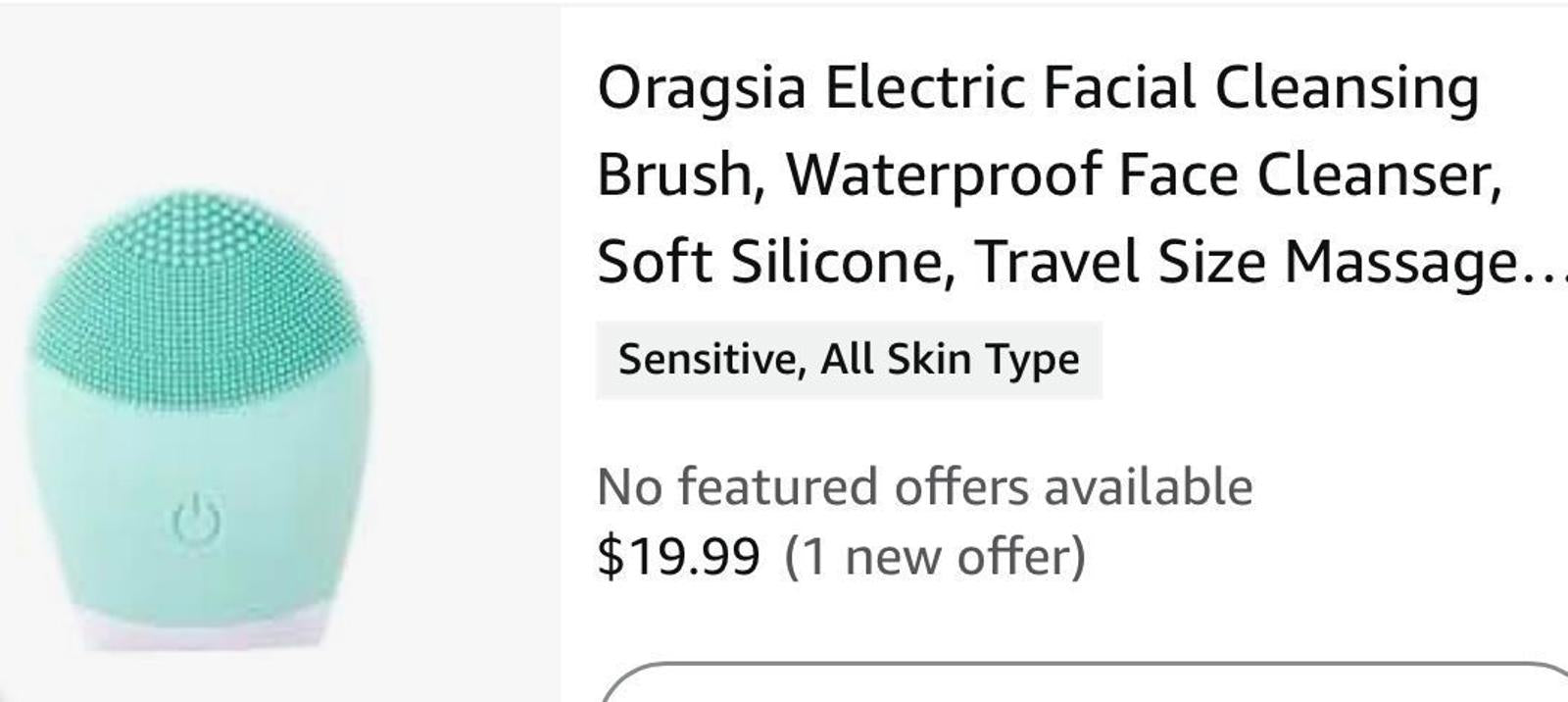(NEW MSRP $20) Electric Facial Cleansing Brush, Waterproof Face Cleanser