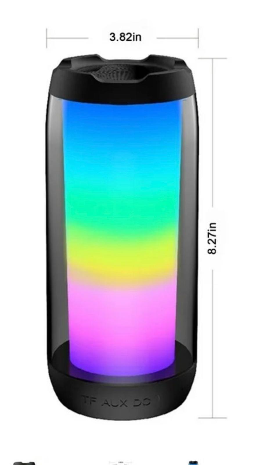 (NEW $59.95) SILVER CREST ENCEINTE BLUETOOTH Portable LED Colored Loud Speaker