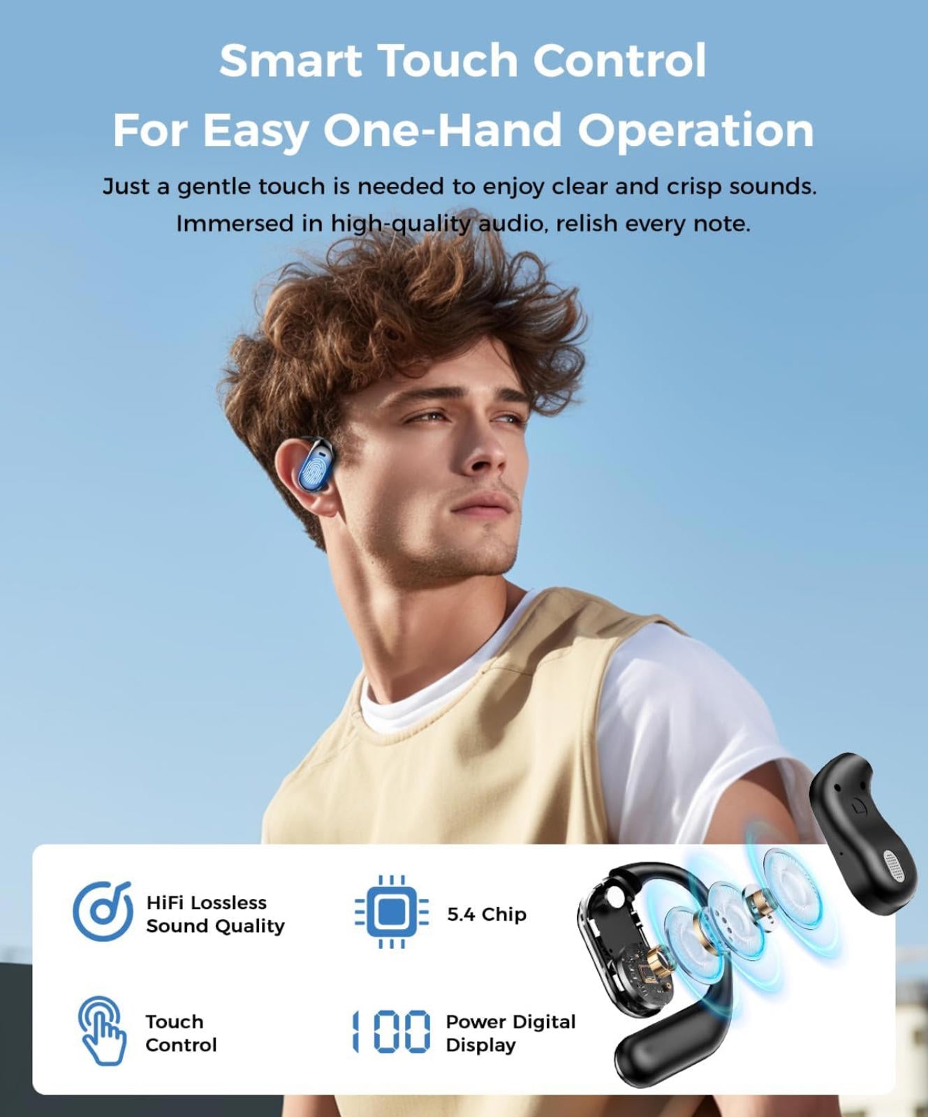 (MSRP $49.99) 3‑in‑1 AI Translator Earbuds – 150 Real‑Time & 10 Offline