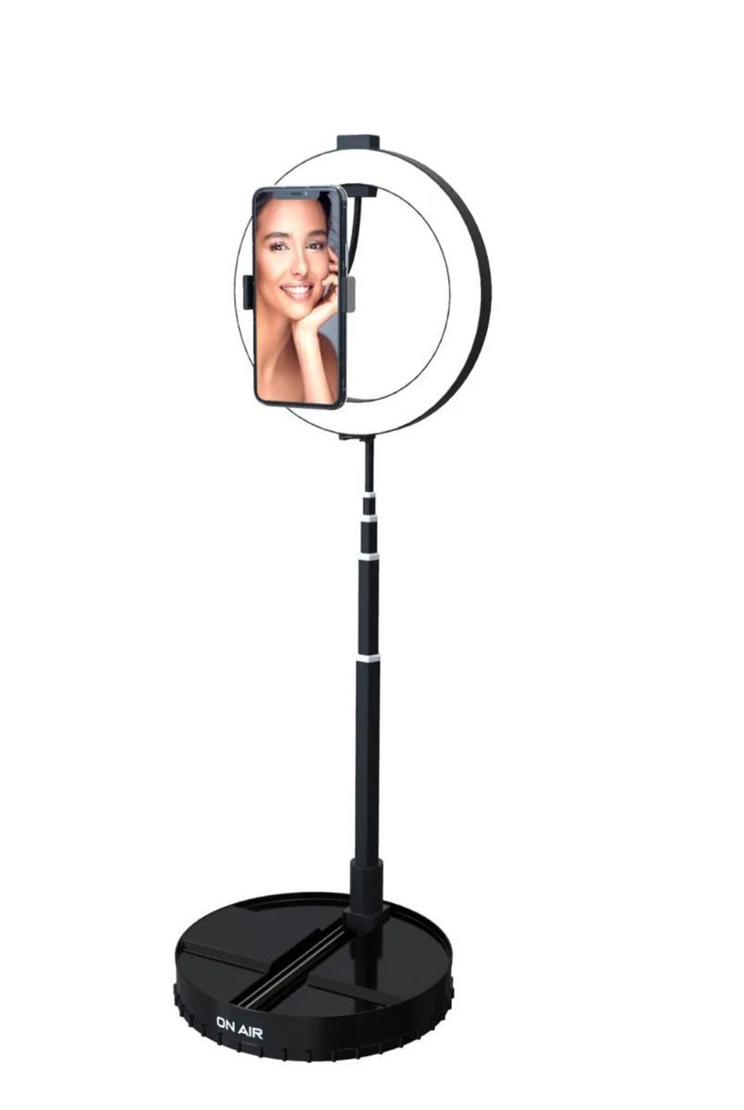 (NEW MSRP $59.95)ONAIR Halo Travel Pro 10” LED Ring Light USB Powered & Foldable