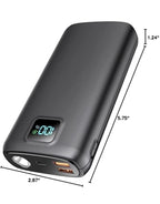 (NEW MSRP $39.99) Power Bank QC4.0+PD USB-C w/ LED Display & Flashlight