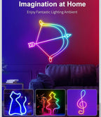 (MSRP $34.95) 16.4 Ft Neon Rope Light – Color‑Chasing, IP65 & App Controlled