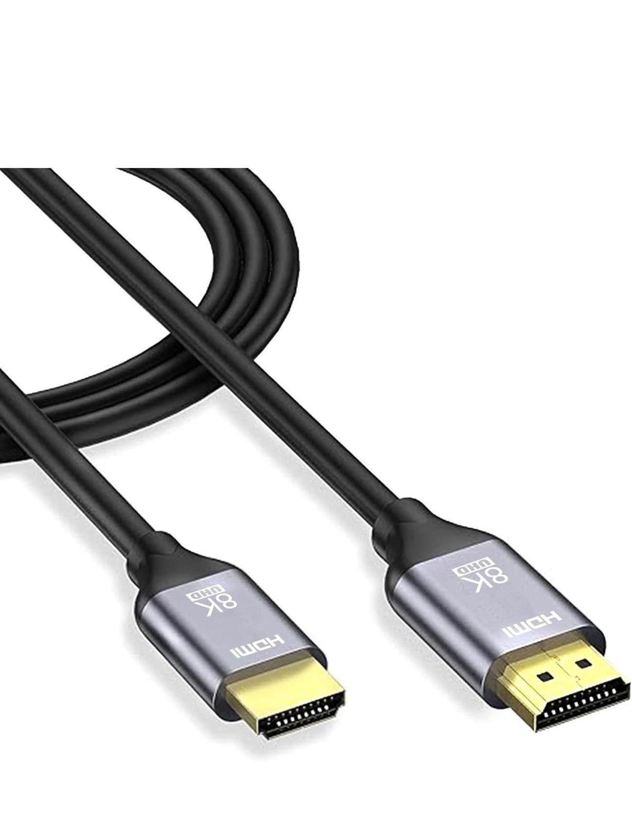 HDMI Cable, 8K, 4k, 6.6 ft, Ultra High Speed HDMI, 48Gbps 8K HDMI Cable 6.6 ft