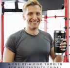 (MSRP $23.99) 20 oz Vacuum Tumbler – Insulated, Leak‑Proof, Dad Gift-Ready