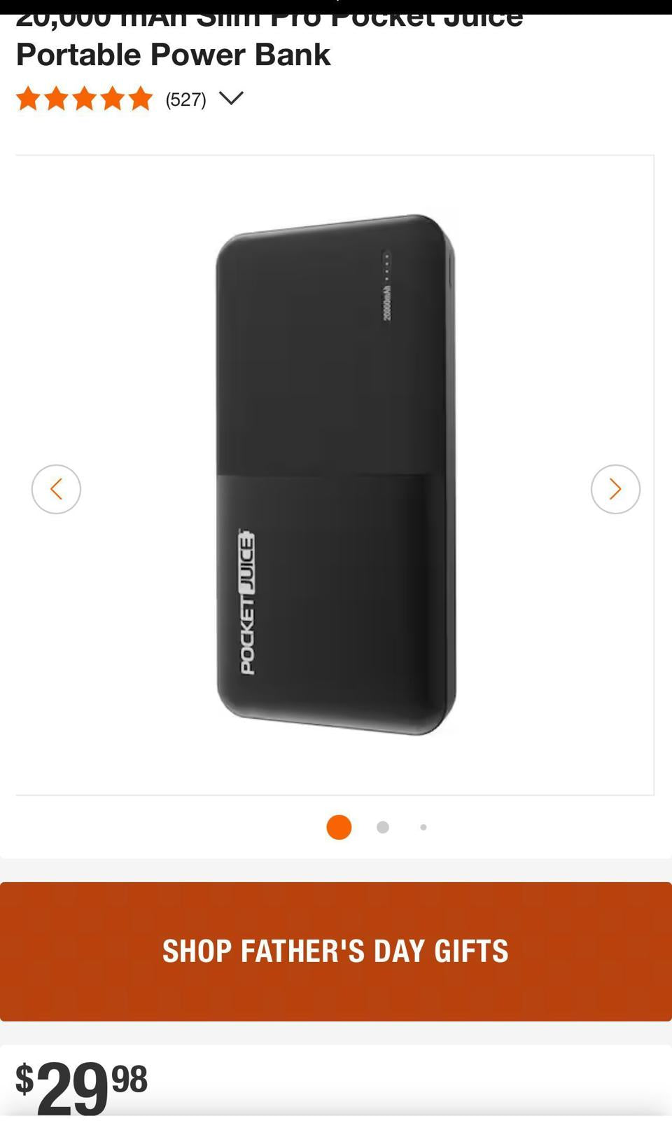 (NEW MSRP $30 ) PocketJuice Hyper Charge 20000 MAh Portable Charger Power Bank