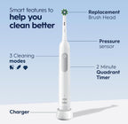(NEW, MSRP $41.99) Oral-B Pro 1000 Electric Toothbrush – Rechargeable, White
