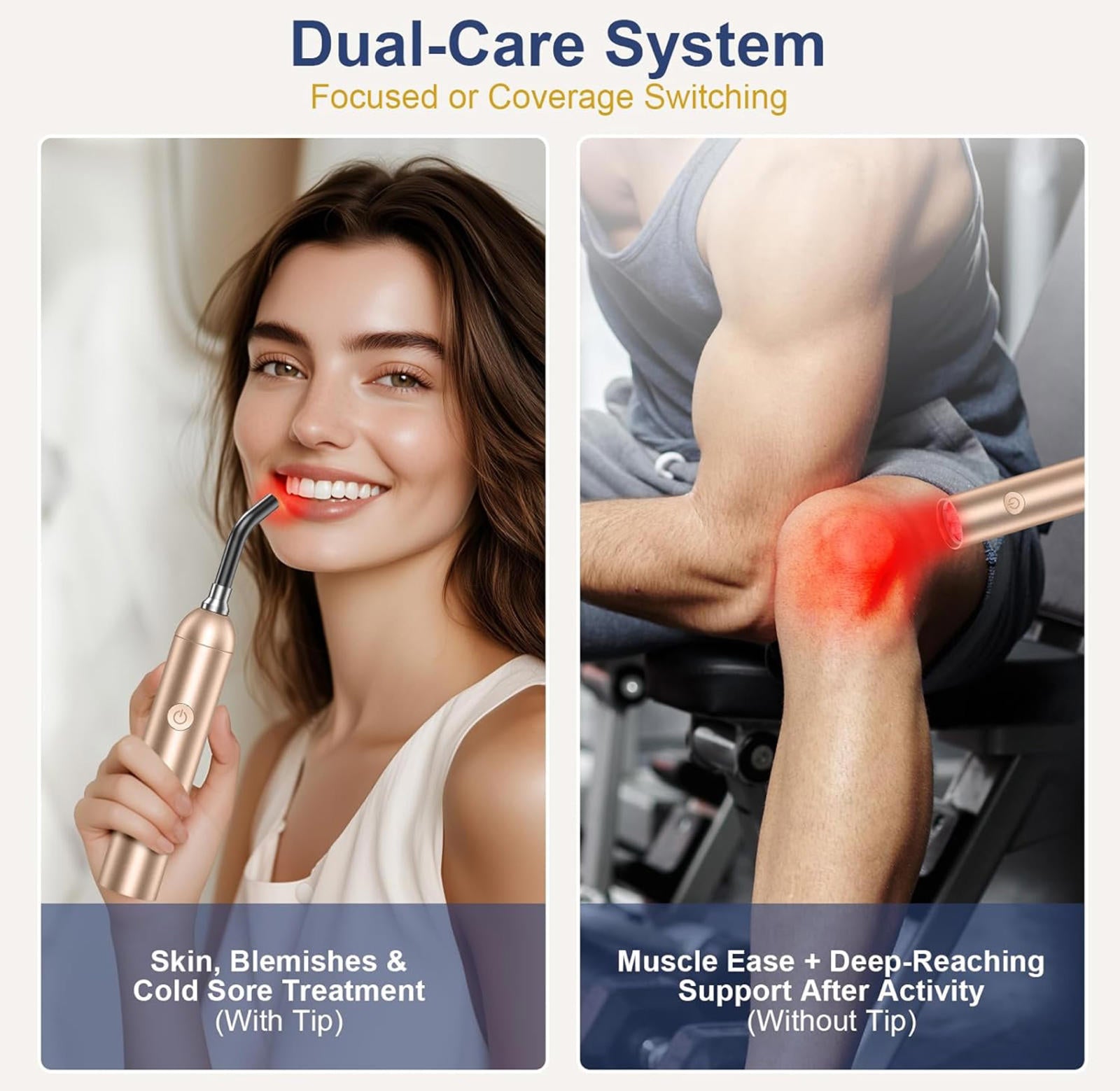 🛑 Cordless Red & Infrared Light Therapy Wand 🔥 MSRP $89.99