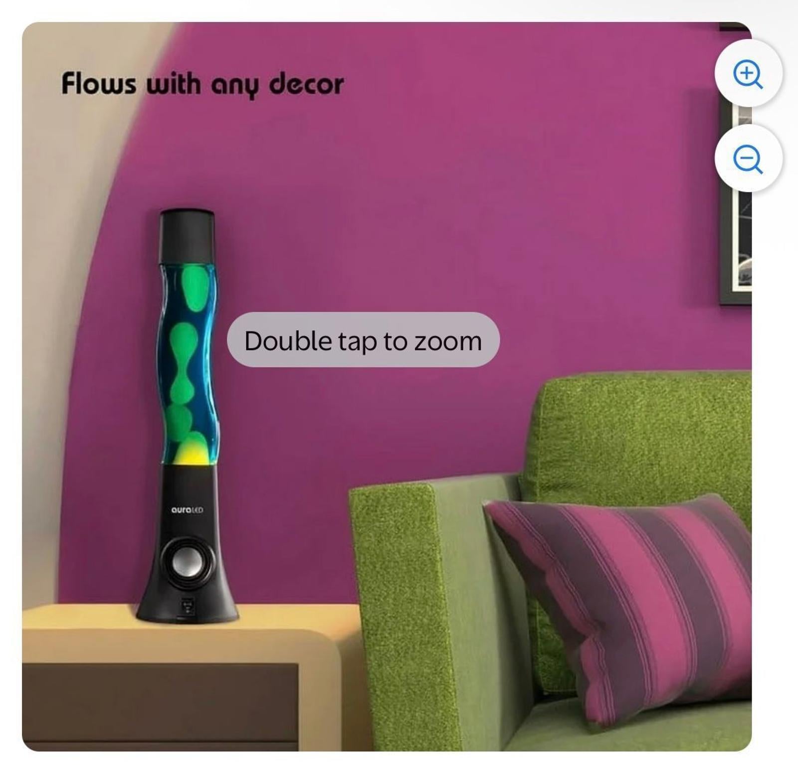 (NEW, MSRP $39) ColorFlow Bluetooth Speaker Lava Lamp Light Show, 16.5 inches