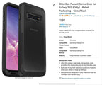 OtterBox Pursuit Series Case for Galaxy S10 (Only) - Retail Packaging - Black