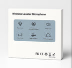 (MSRP $34.99) Dual Wireless Lavalier Mic Set w/ 3-in-1 Receiver. iPhone, Android