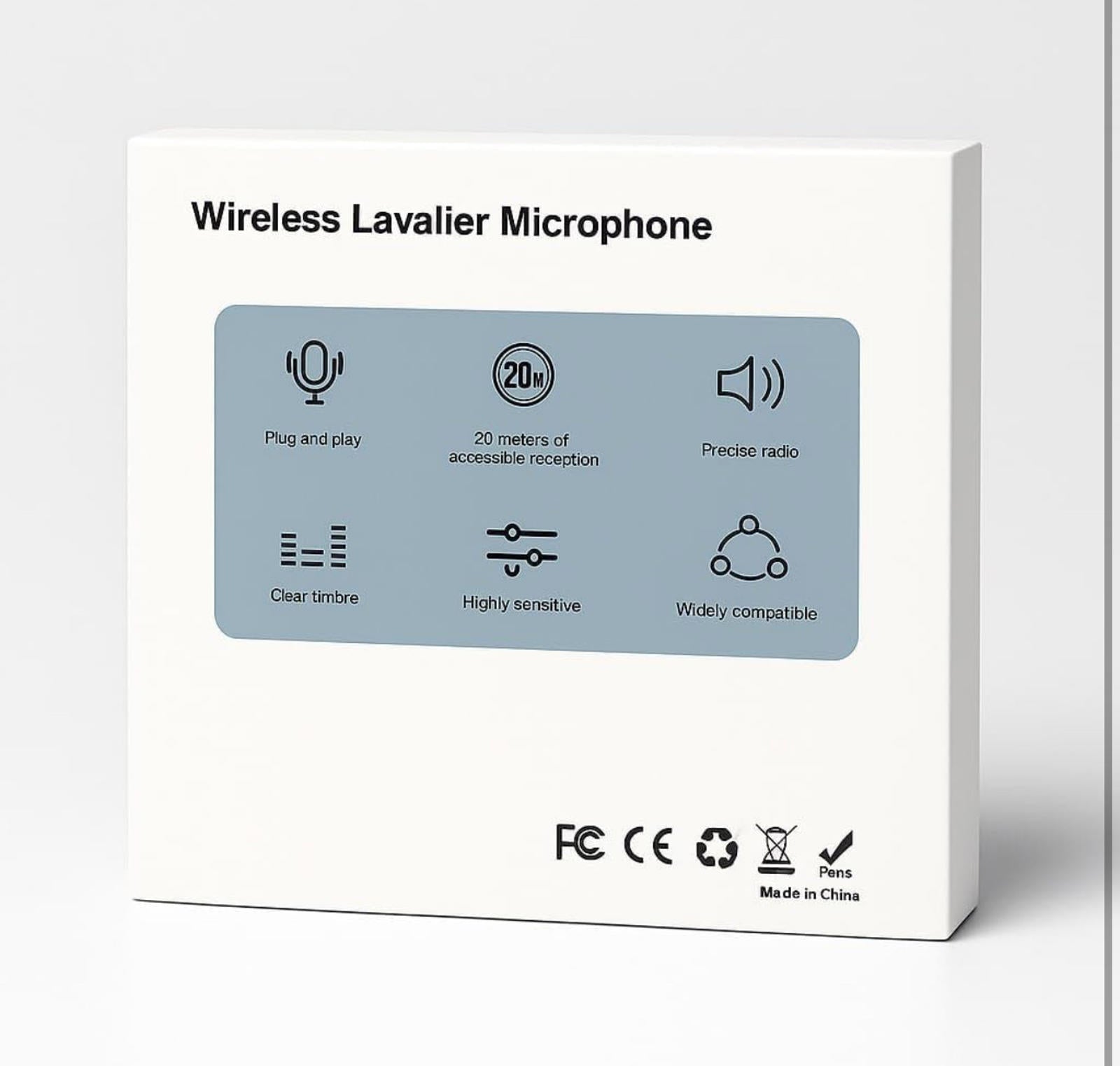 (MSRP $34.99) Dual Wireless Lavalier Mic Set w/ 3-in-1 Receiver. iPhone, Android