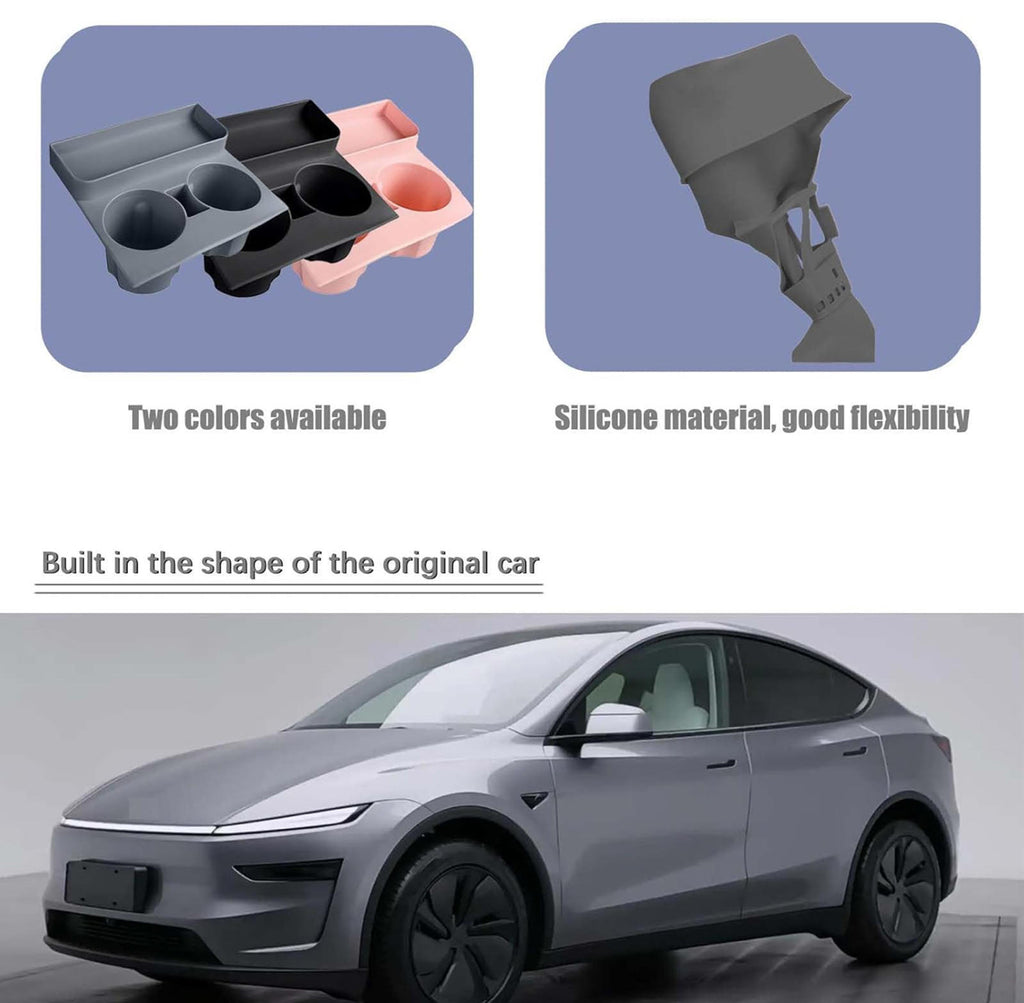 (MSRP $24.99) Silicone Center Console Storage Tray – Fits Tesla Model 3/Y