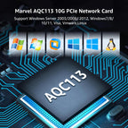 MSRP$89.99 NICGIGA 10G PCIe Network Card – Marvell AQC113, RJ45 Ethernet Adapter