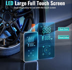 (MSRP $59.99) 18,000mAh 150 PSI Portable Tire Inflator,Touch Display, 4 Presets