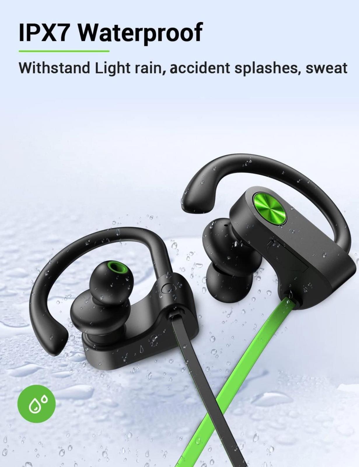 (NEW MSRP $29.99) Stiive Bluetooth Sports Earbuds: IPX7 Waterproof, 16H Playtime