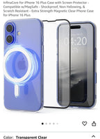 (NEW, MSRP $14.95) iPhone 16 PRO case (Transparent)
