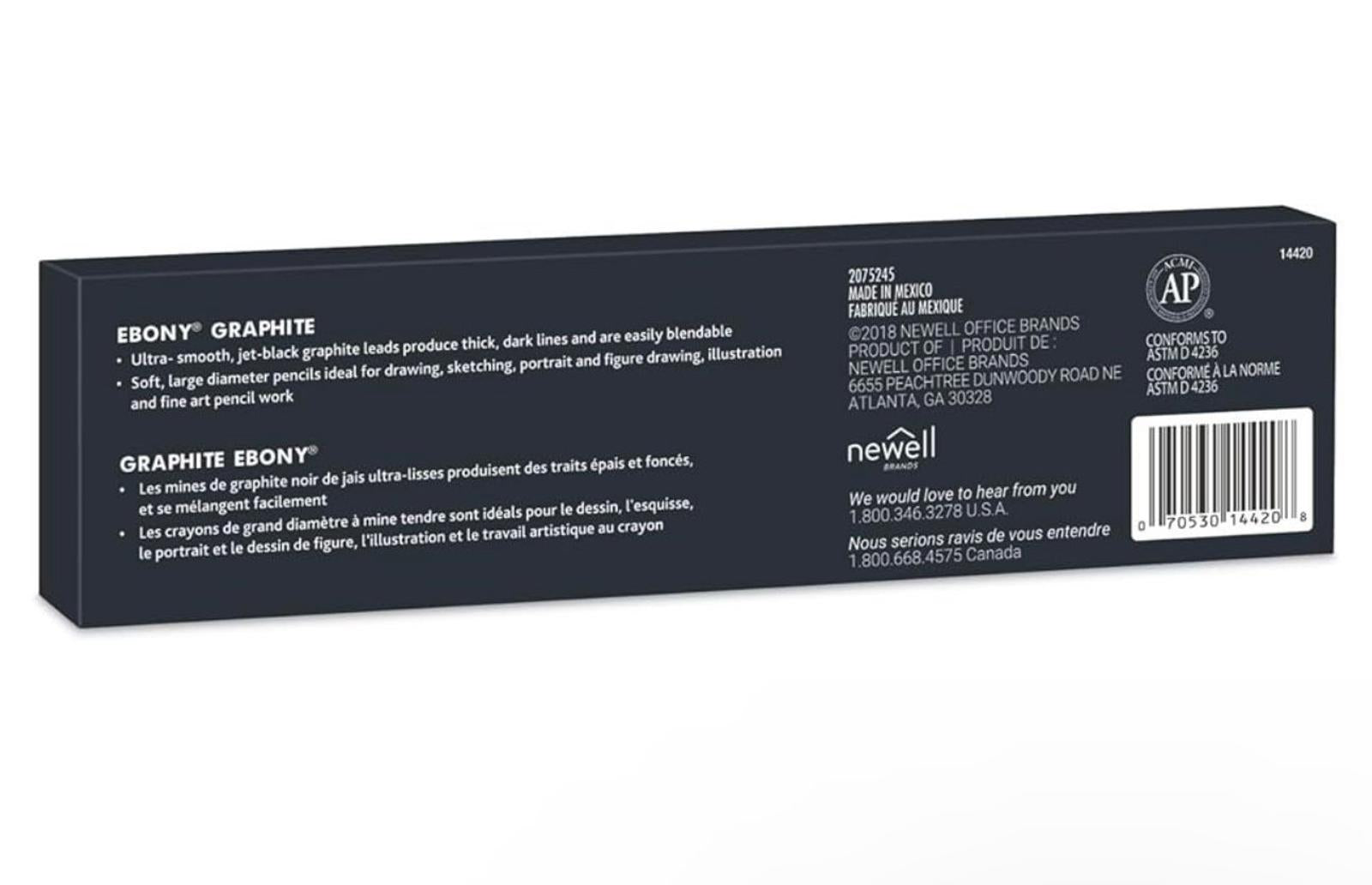 (MSRP $59.95) 6 packs of 12 (72) Prismacolor Premier Ebony Graphite Art Pencil