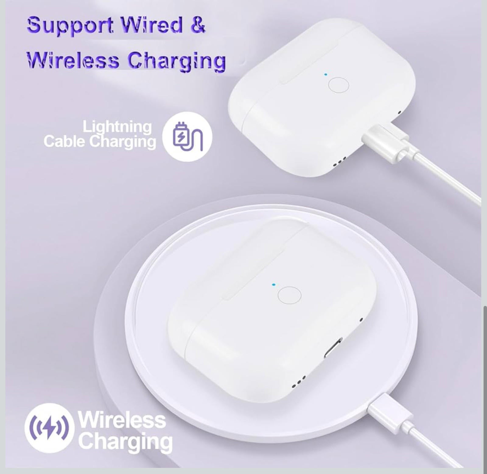 (MSRP $19.99) Wireless Charging Case for AirPods – Replacement, Portable Power