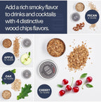 (MSRP $29.99) Cocktail Smoker Kit – Torch 4 Wood Chip Flavors for Cocktails