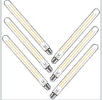 (MSRP $39.95) Pack of 6: 12W Edison-Style LED T10 Tubular Bulb – Dimmable E26