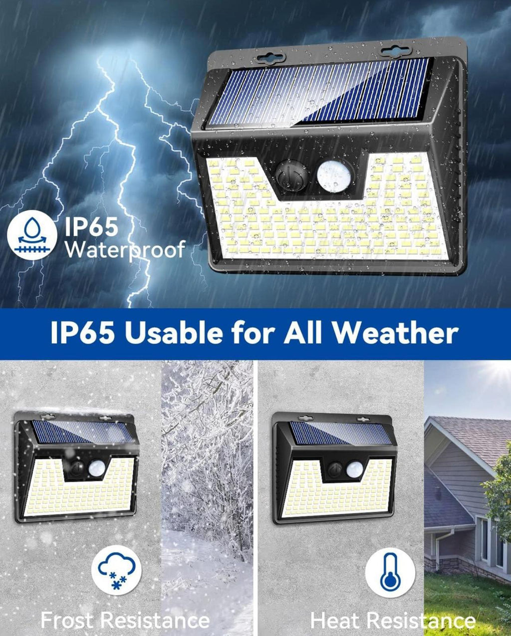 (NEW MSRP $29.99) Solar Lights Outdoor Motion Sensor 6-Pack, Waterproof