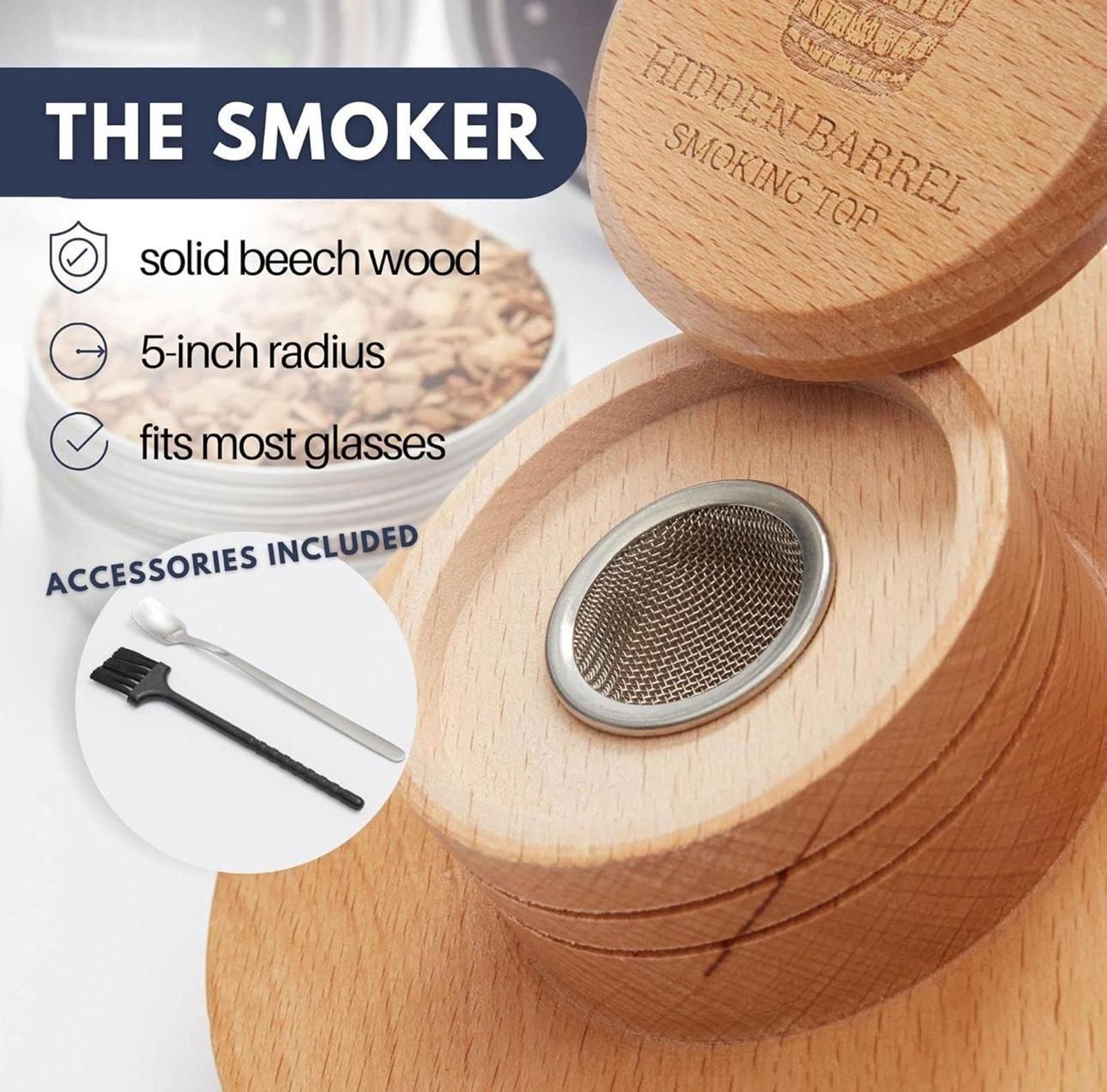 (MSRP $29.99) Cocktail Smoker Kit – Torch 4 Wood Chip Flavors for Cocktails