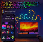 (NEW MSRP $19.99) 6.4ft LED Neon Rope Light Strip– App & Remote, Flexible Design