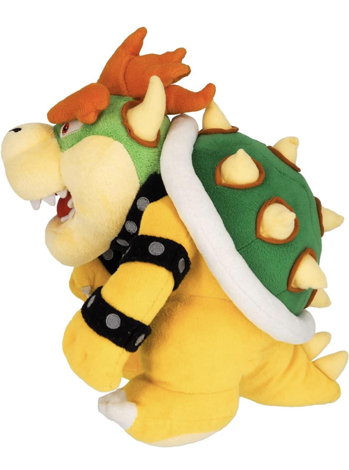 (NEW, SEALED,MSRP $34.95)  Super Mario All-Star Collection Bowser Plush 10″