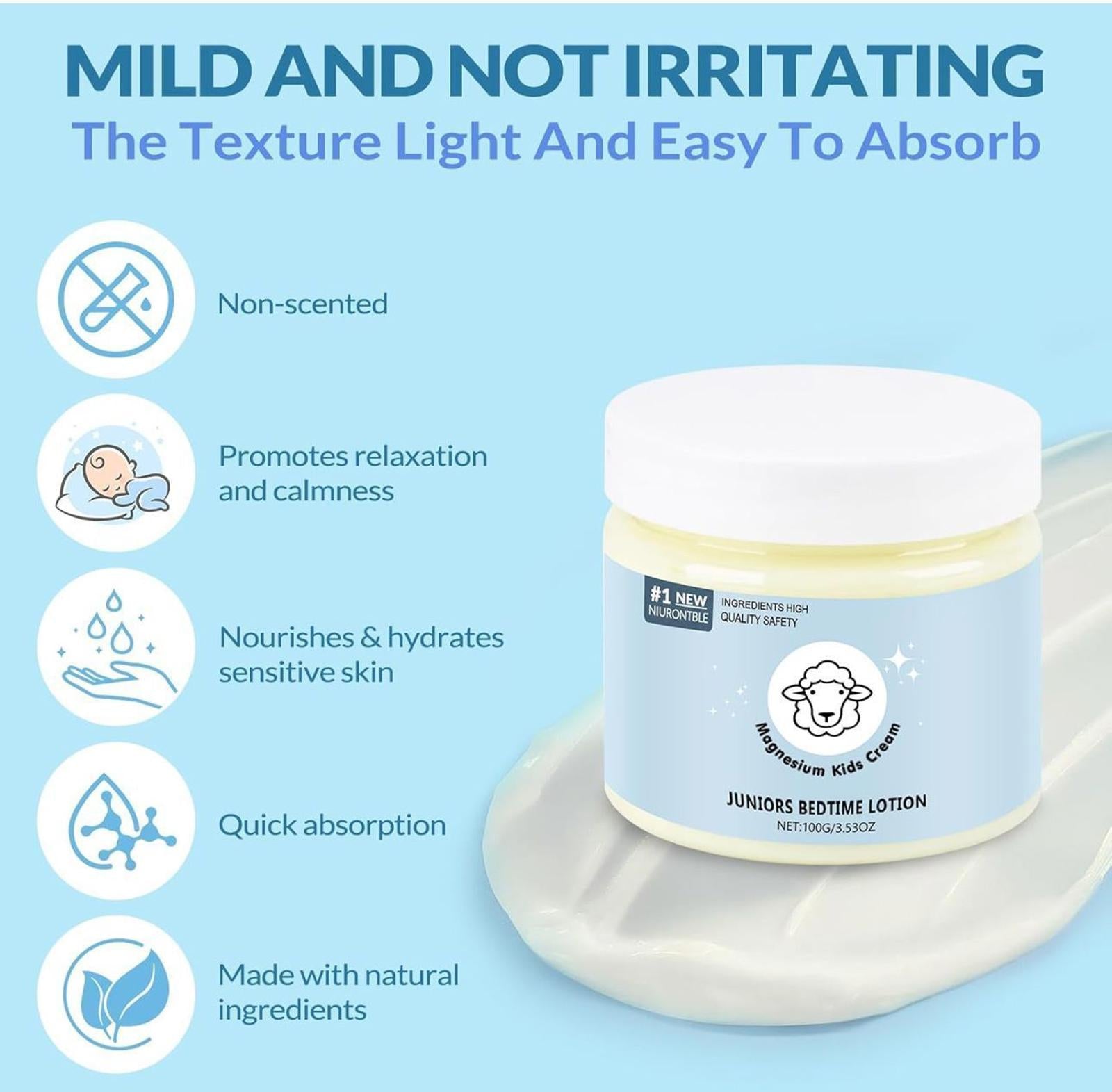 (MSRP $15.99 for ONE, this is for TWO) kids magnesium lotion, soothing sleep aid