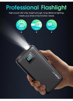 (NEW MSRP $39.99) Power Bank QC4.0+PD USB-C w/ LED Display & Flashlight