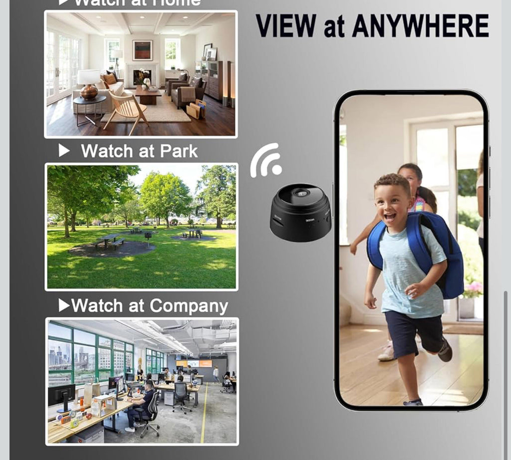 (MSRP $29.99) ZMDCAM Mini Spy Camera – 1080P WiFi Hidden Cam, Night Vision, 24/7