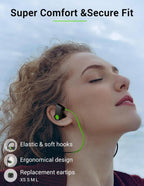 (NEW MSRP $29.99) Stiive Bluetooth Sports Earbuds: IPX7 Waterproof, 16H Playtime