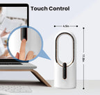 (MSRP $42.99) KONSIDEN 11.8” Bladeless Desk Fan – Quiet, 3 Speeds, Touch Control