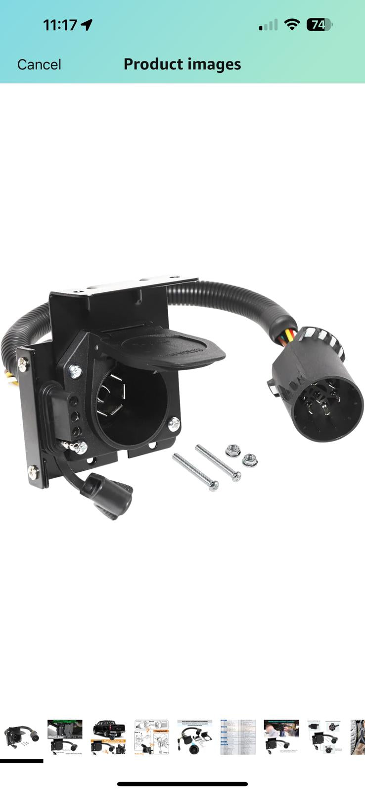 (MSRP $39.99) MECMO 7-Way to 4-Way Trailer Adapter – Dual Output, USCAR Plug 🌟