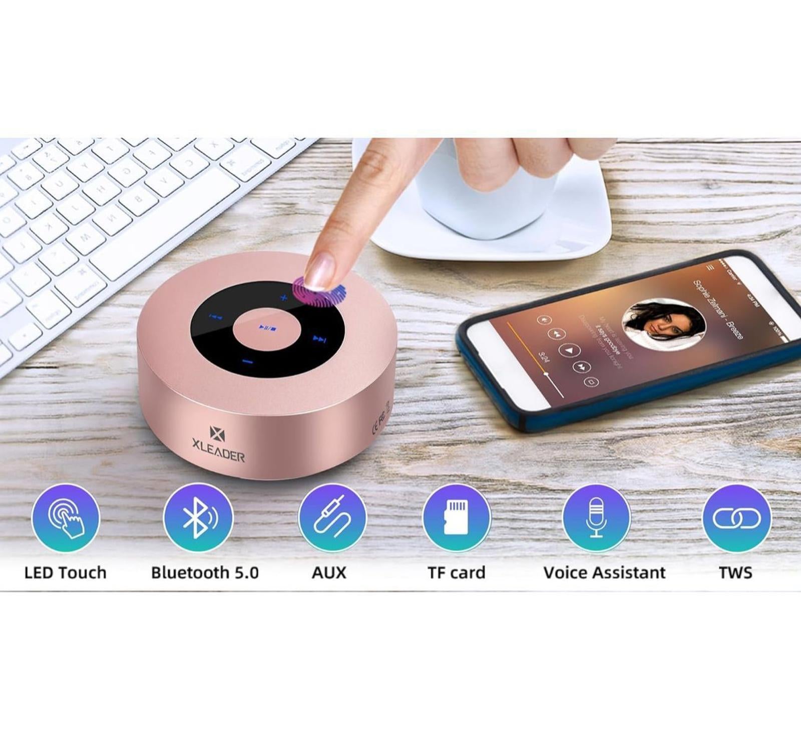 (MSRP $22.99) SoundAngel A8 Touch Mini Bluetooth Speaker (NO BOX)