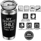 (MSRP $23.99) 20 oz Vacuum Tumbler – Insulated, Leak‑Proof, Dad Gift-Ready