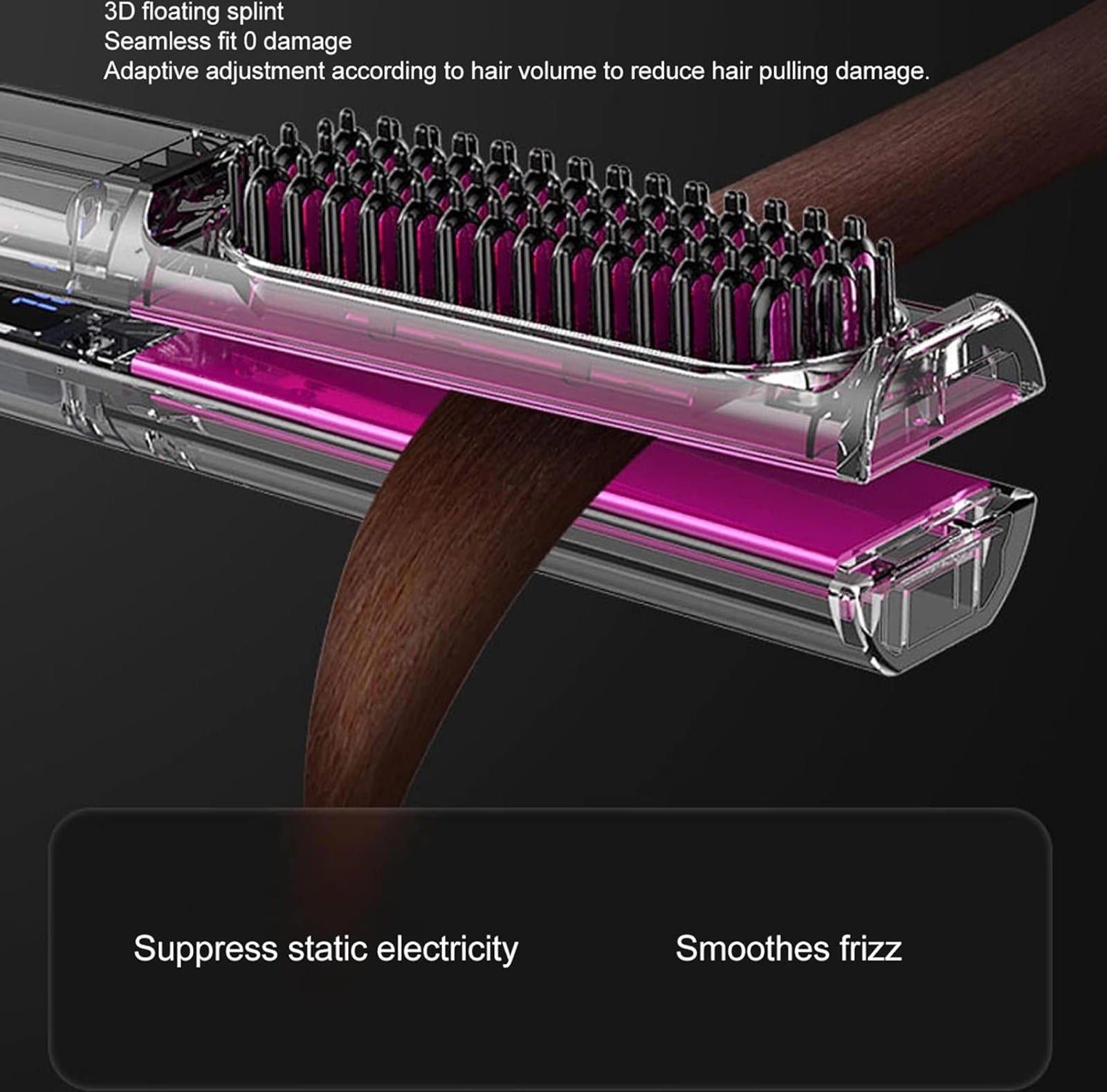 (MSRP $49.99) Professional Hair Straightener, Dual Voltage Ceramic Flat Iron