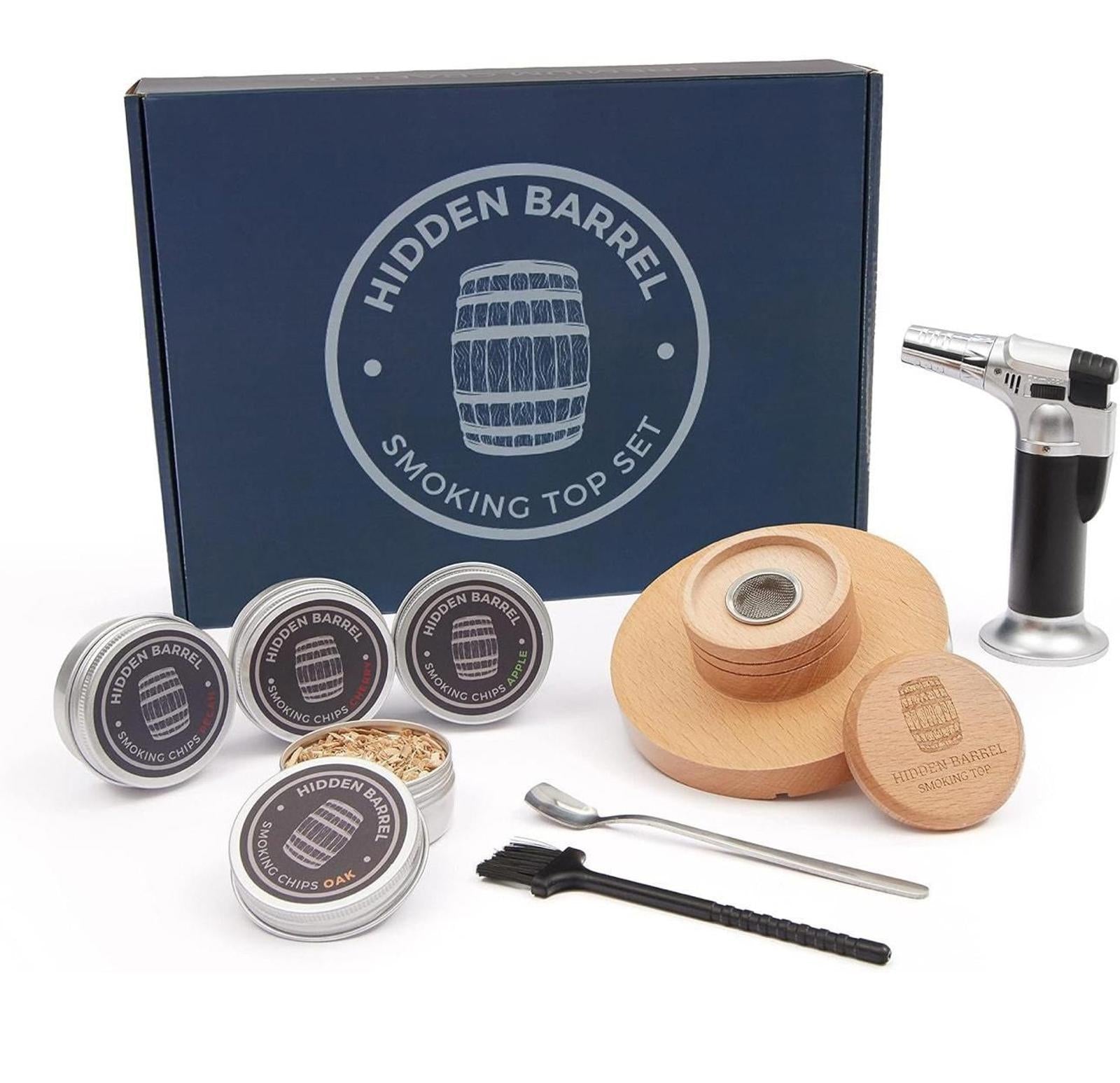 (MSRP $29.99) Cocktail Smoker Kit – Torch 4 Wood Chip Flavors for Cocktails