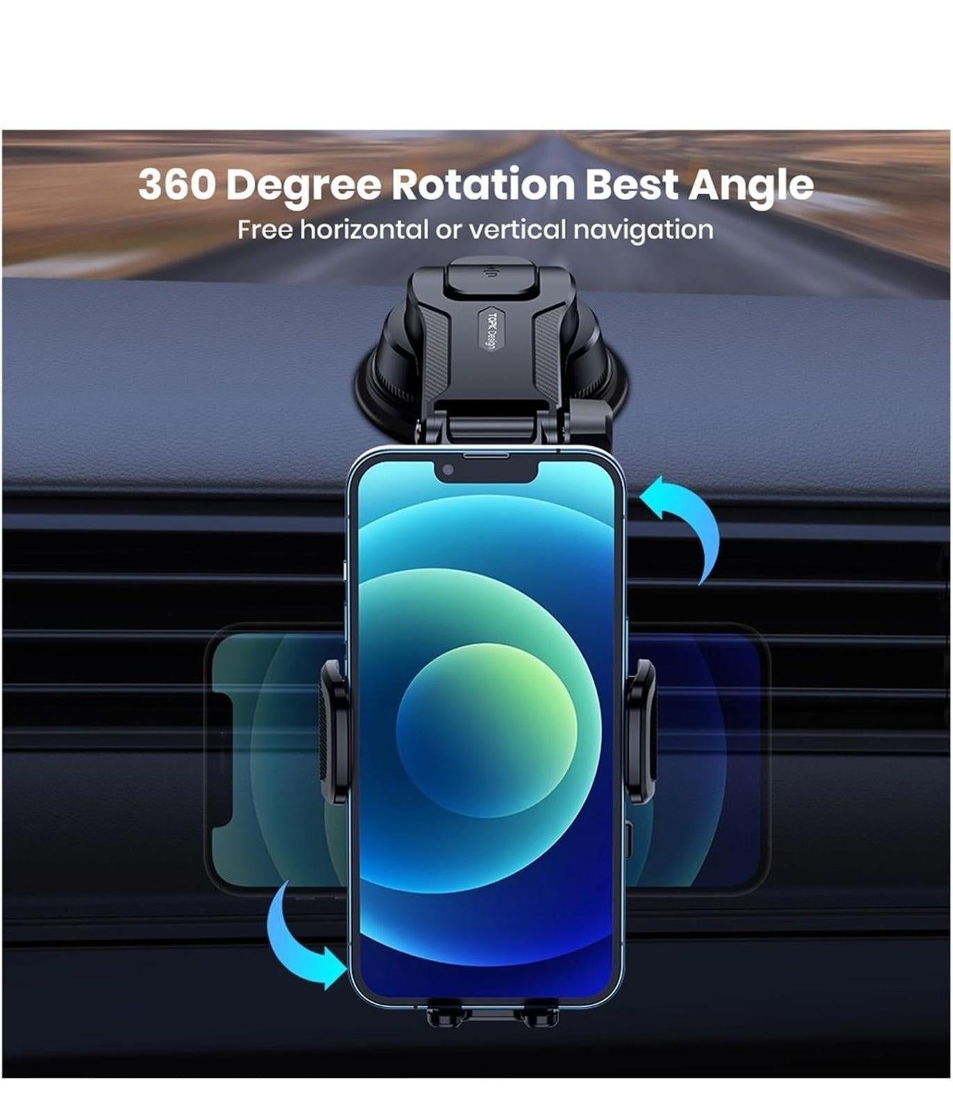 (NEW MSRP $50) Car Holder Dashboard Mount Android/iphone Rotatable Phone Holder