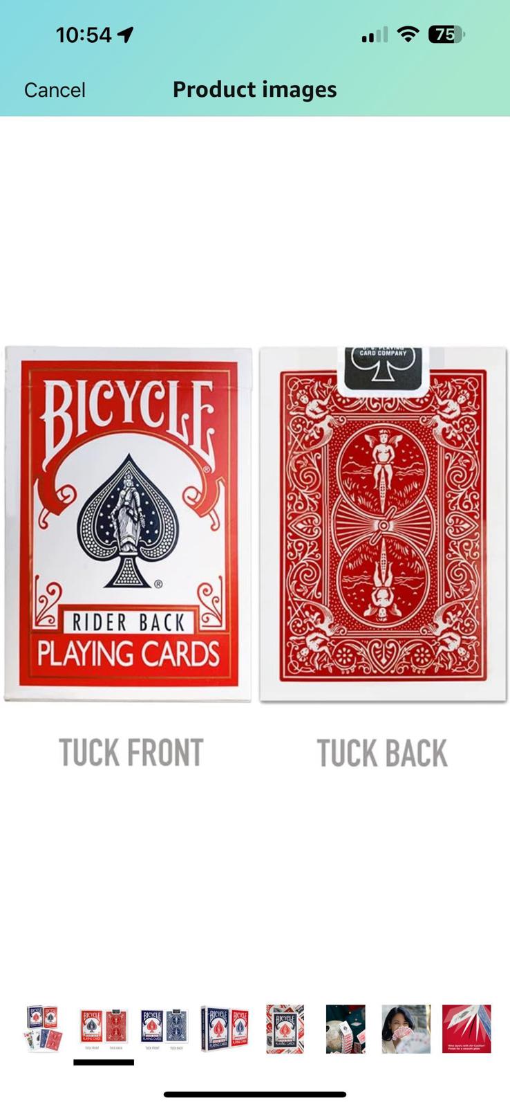 (NEW, Sealed) Bicycle Rider Back Premium Playing Cards, Red & Blue
