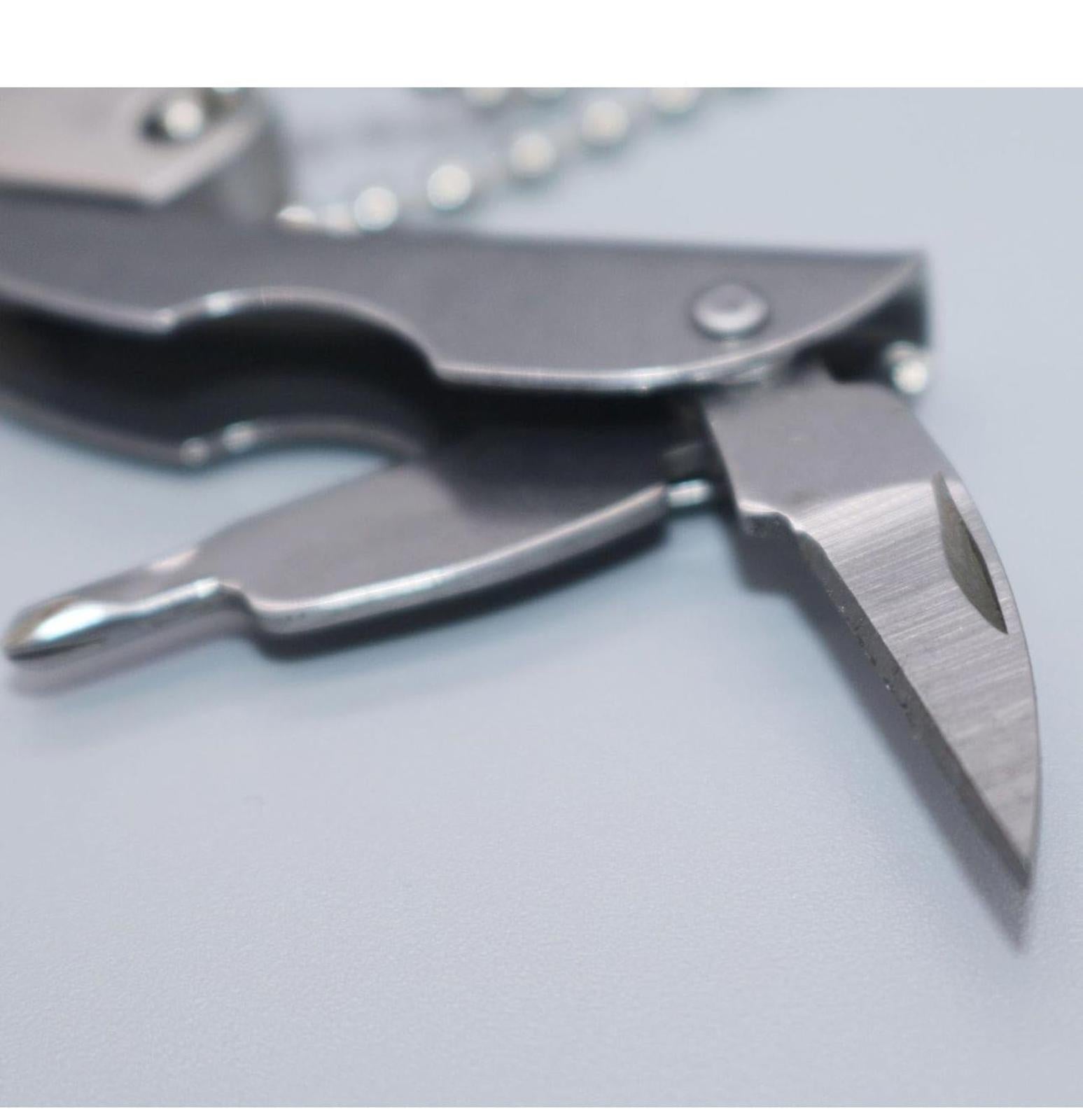 (NEW MSRP $14) Humbee Portable Multitool Folding Plier Metal Foldaway Cutter Keychain Screwdriver