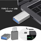 (NEW) Welldiea USB‑A to USB‑C OTG Adapter 4‑Pack – USB 3.0 Fast Pass‑Through