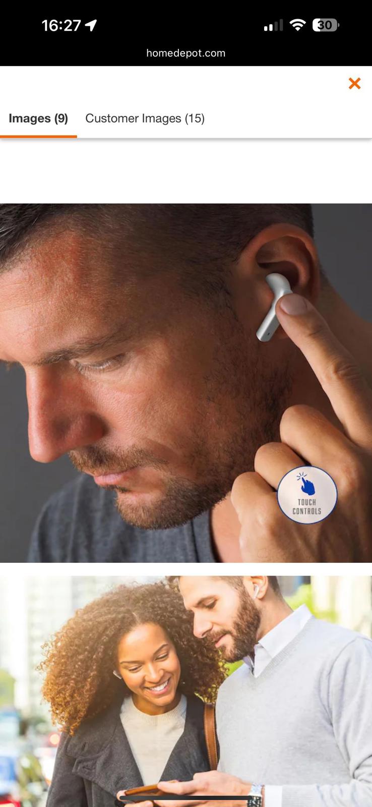 (NEW, MSRP $34.98) Sound Mates Pro Active Noise Cancelling, auto pairing earbuds