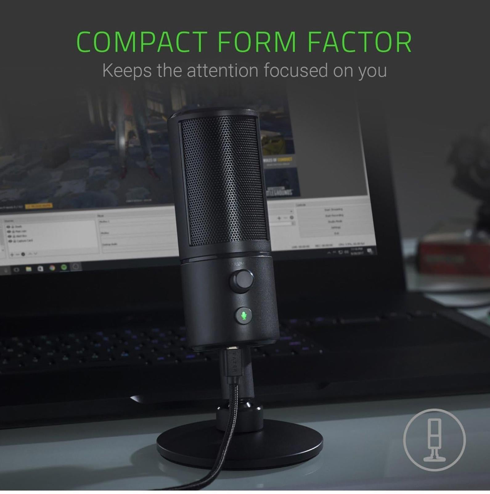 (NEW $114.95) Razer Seiren X USB Streaming Microphone Shock Mount, Supercardioid