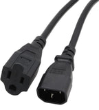 (NEW $29.95) UPS PDU Power Cord Adapters IEC320 C14 Male to NEMA 5-15R Female