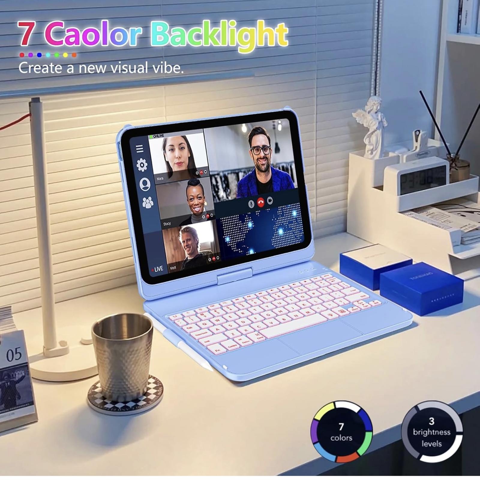 MSRP $49.99) Keyboard Case for iPad 10th Gen (10.9”)–Detachable Backlit Keyboard